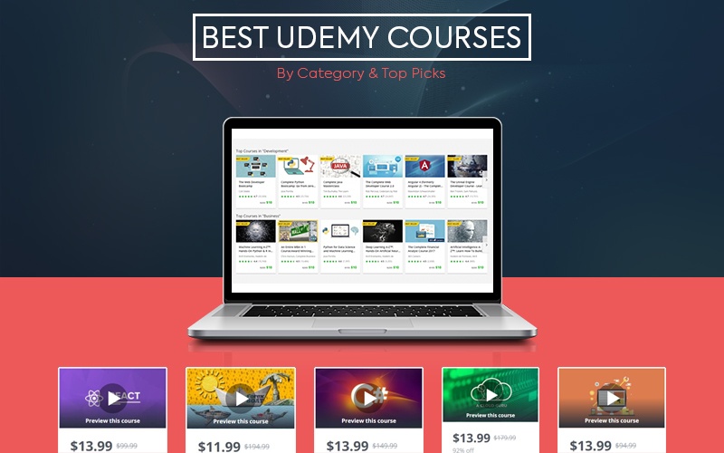 best courses on udemy sorted
